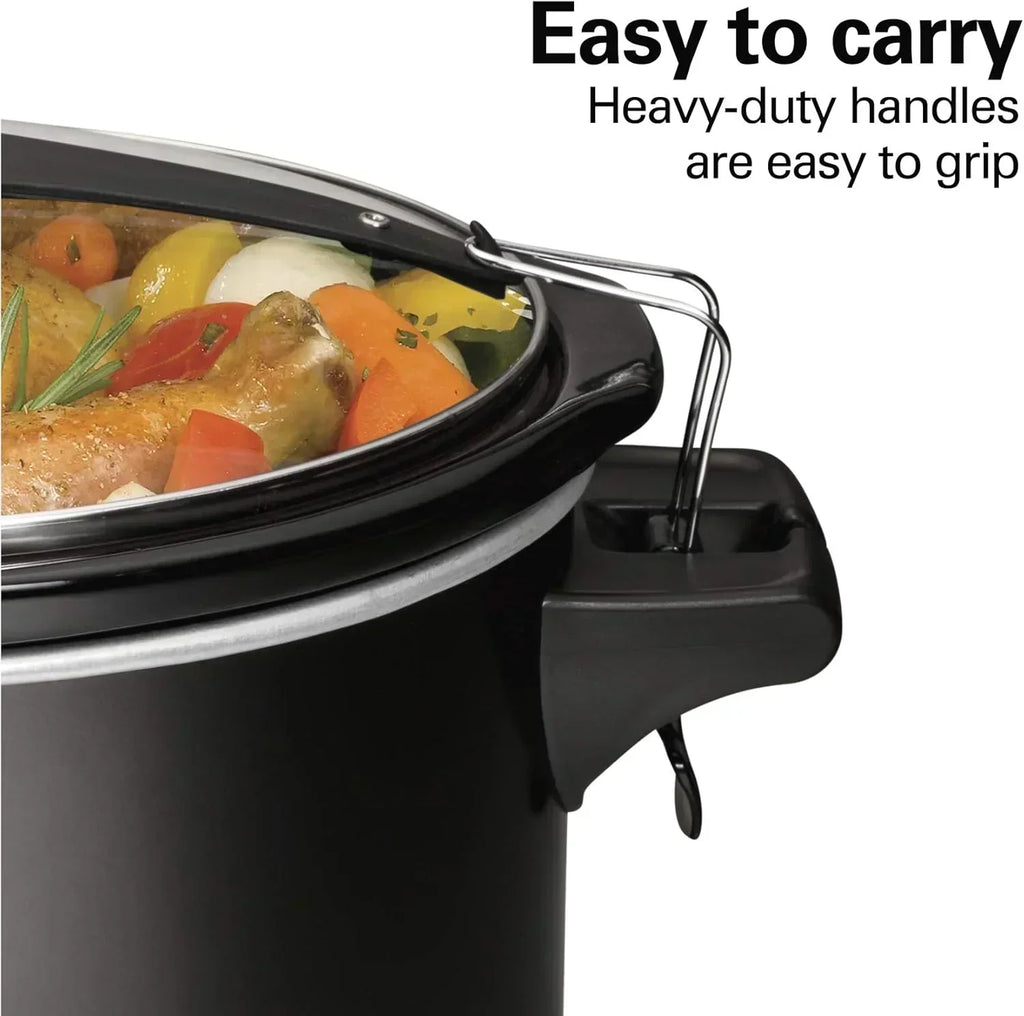 Slow Cooker Extra Large 10 Quart Stay or Go Portable With Lid Lock wourant