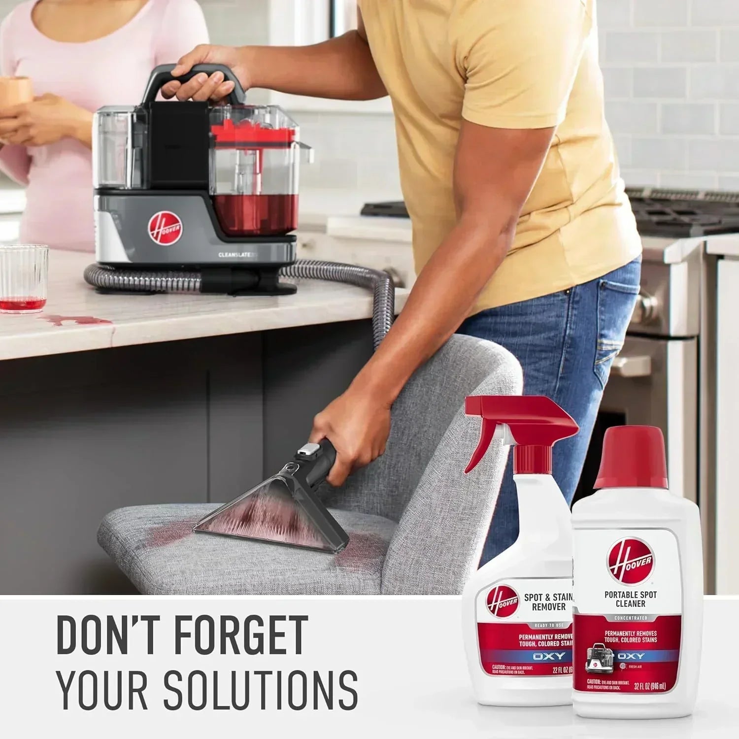 Hoover CleanSlate Plus Portable Carpet Upholstery Spot Cleaner with Powerful Suction wourant