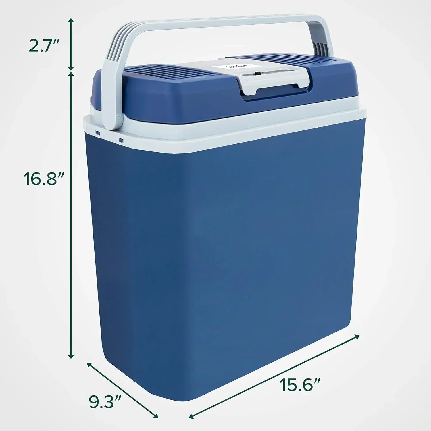 Electric Cooler & Warmer with Handle 24 L Portable Thermoelectric Fridge for Vehicles Trucks wourant