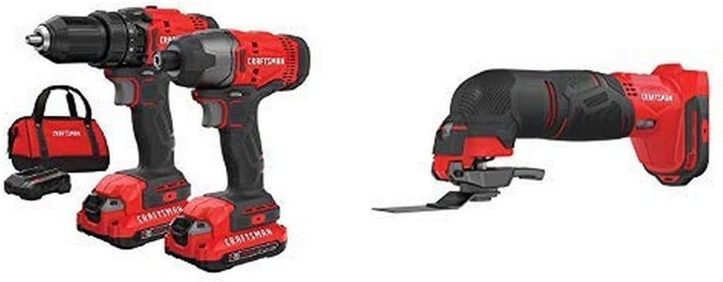 V20 MAX Cordless Drill and Impact Driver Power Tool Combo Kit with 2 Batteries and Charger wourant