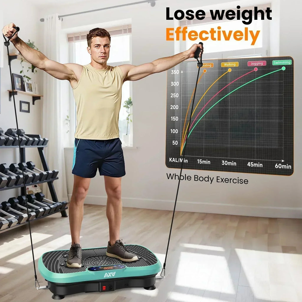 AXV Vibration Plate Fitness Platform Trainer Suitable for men and women to lose weight wourant