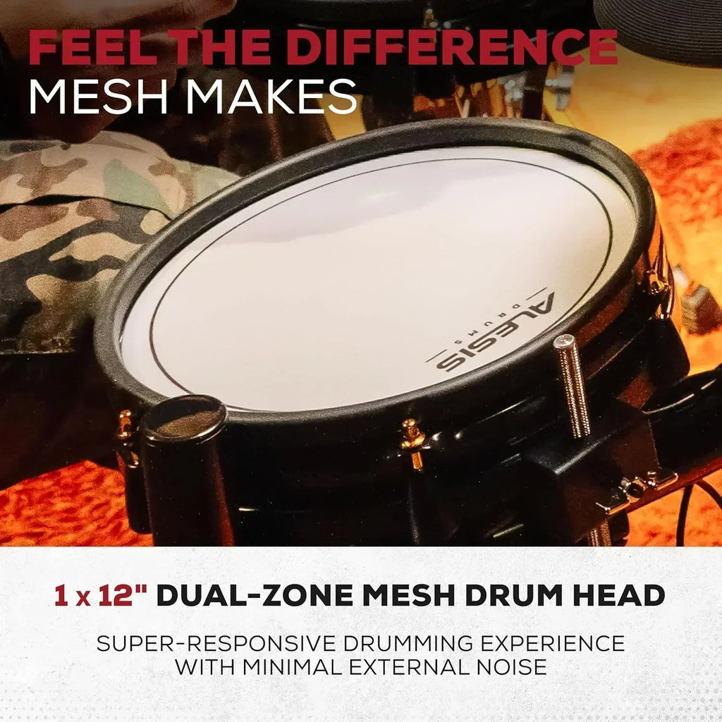 Alison Strata Prime Electronic Drum Set with Touch Screen Dual Area Grid Head wourant