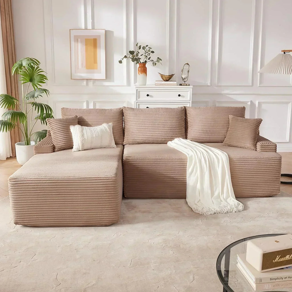 110-inch cloud sofa boneless sofa in the living room modular sofa with deep seats wourant
