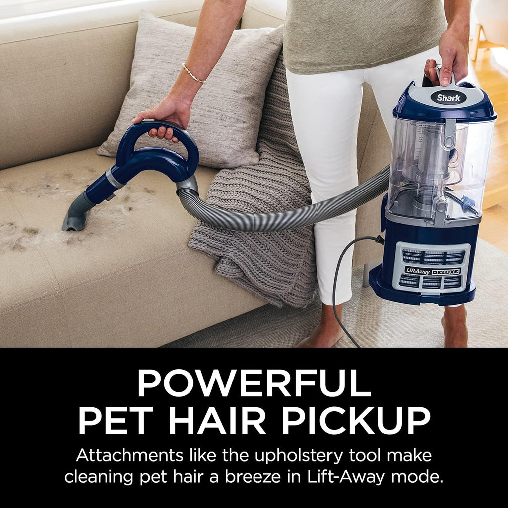 Upright Vacuum Navigator Lift-Away Deluxe Capacity HEPA Filter Swivel Steering Upholstery Tool wourant