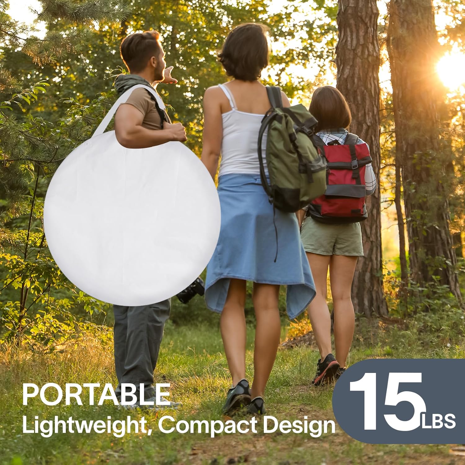 Screen gazebo sleeps 6-10-15 people Igloo-style canopy tent mosquito net on the sides Perfect wourant