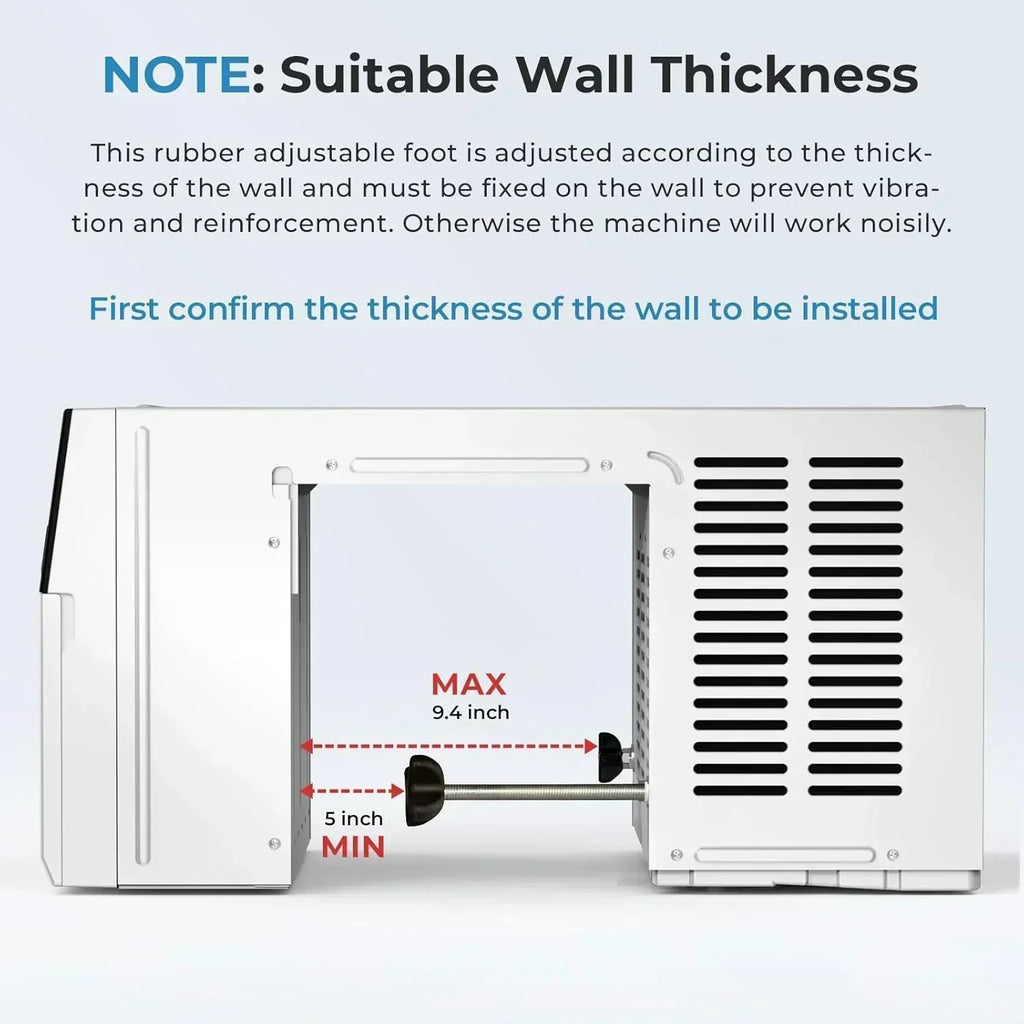 U-Shaped Window Air Conditioner 12000BTU Window AC Unit Cools up to 550 sq. ft. 6 Modes wourant