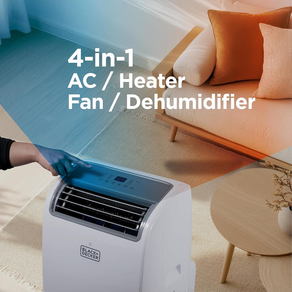 BLACK+DECKER 8,000 BTU Portable Air Conditioner for Rooms up to 350 Sq wourant