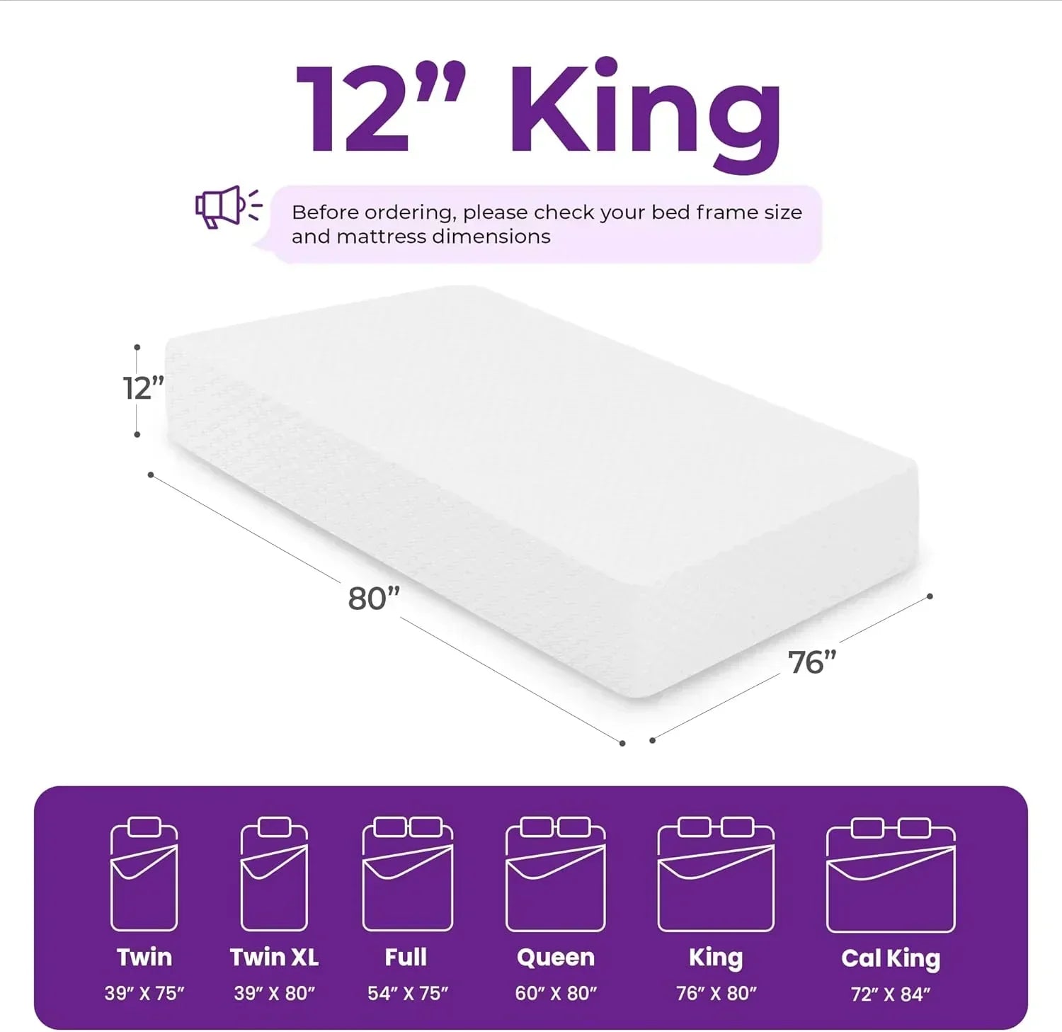 GAESTE 8-inch Fully Cooling Gel Memory Foam Mattress Mattress-in-a-Box wourant