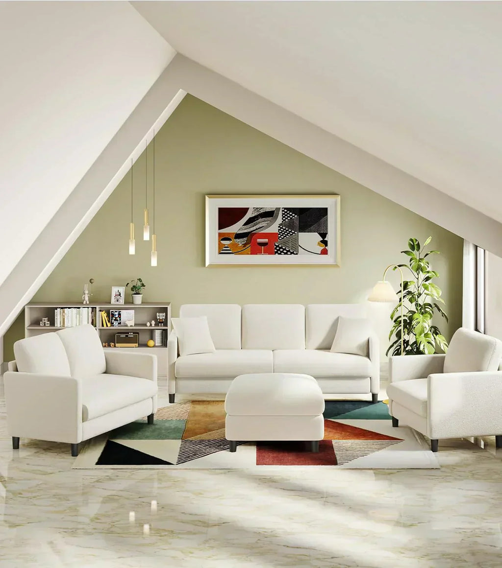 Loveseat Sofa 51" Love Seat Comfy Corduroy Small Loveseat Tool-Free Setup Couch wourant