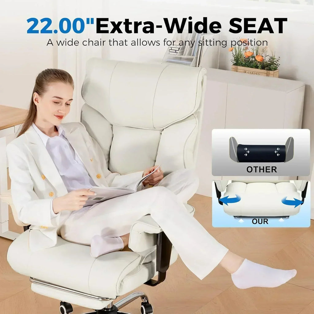 Large Tall Gaming Chair 400 lb Heavy Duty Office Chair wourant