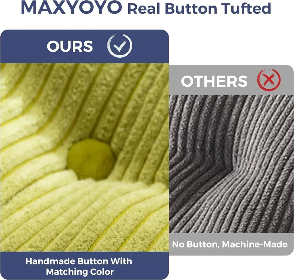 MAXYOYO Folding Sofa Bed Convertible Sleeper Chair with Pillow Foldable Mattress with Back Support wourant