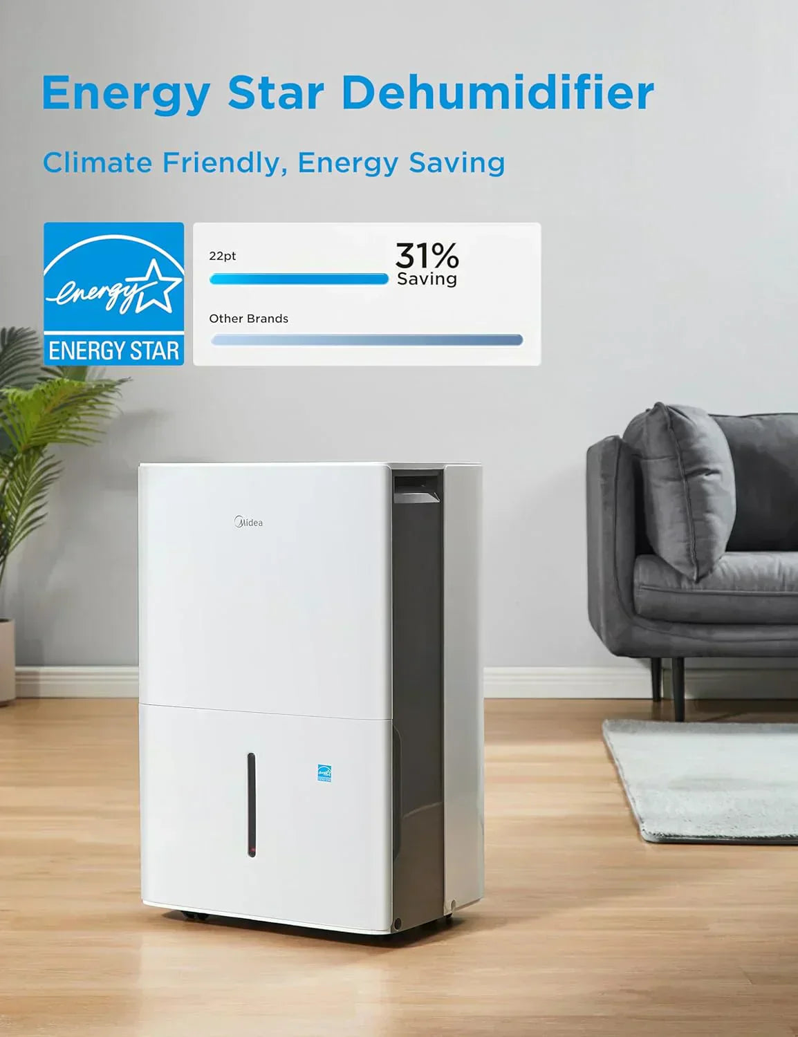 4,500 Sq. Ft.Dehumidifier for Basement Energy Star Certified With Reusable Air Filter 50 Pint wourant