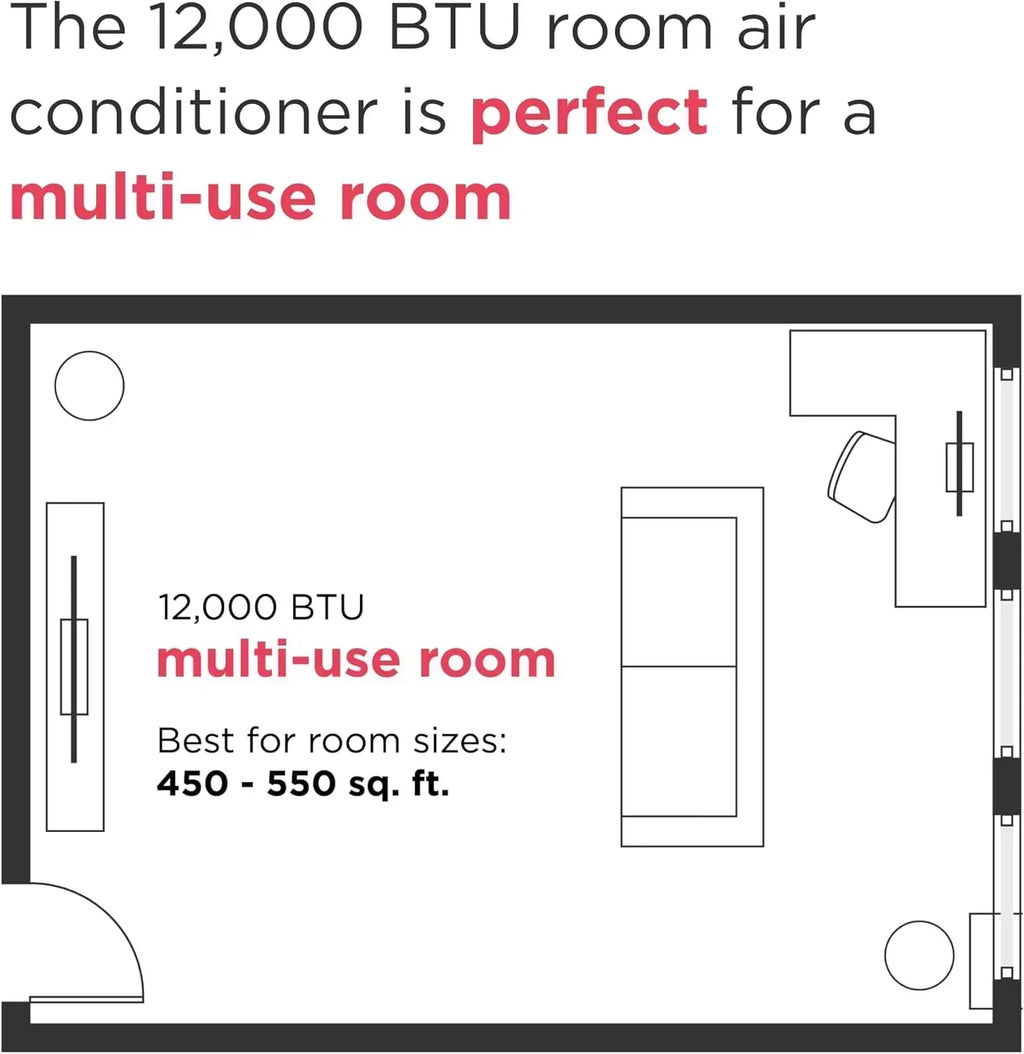 Frigidaire GHWQ103WC1 Inverter Quiet Temp Room Air Conditioner 10,000 BTU with Wi-Fi Connected wourant