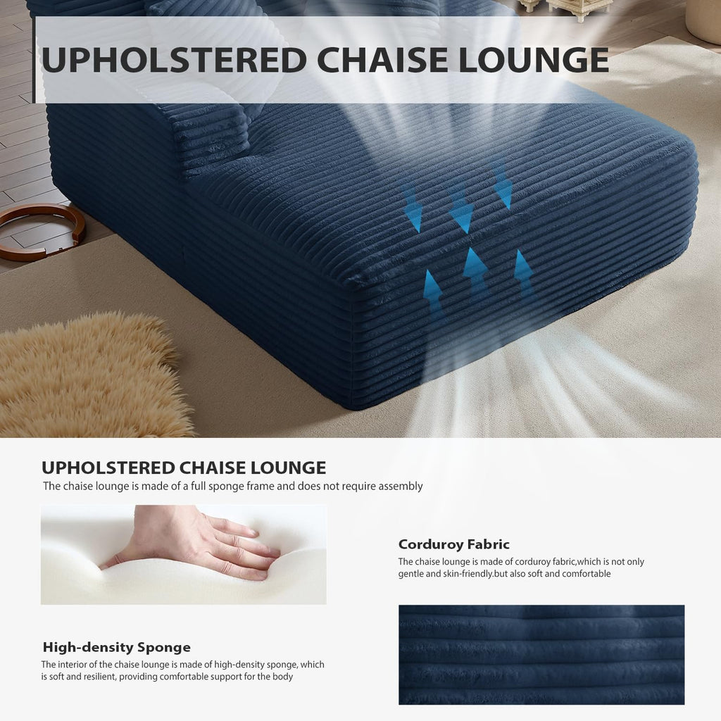 50-inch indoor recliner oversized corduroy upholstered boneless sofa bed deep sleeper sofa wourant