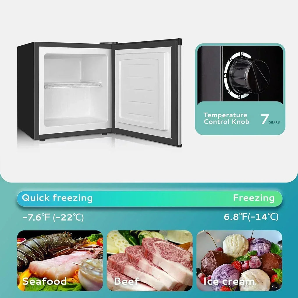 Upright freezer 3.0Cubic Feet Single Door Compact Mini Freezer with Reversible Door Small freezer wourant