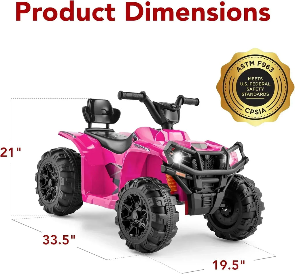 Best Choice Products 12V Kids Ride-On Electric ATV 4-Wheeler Quad Car Toy Bluetooth Audio wourant