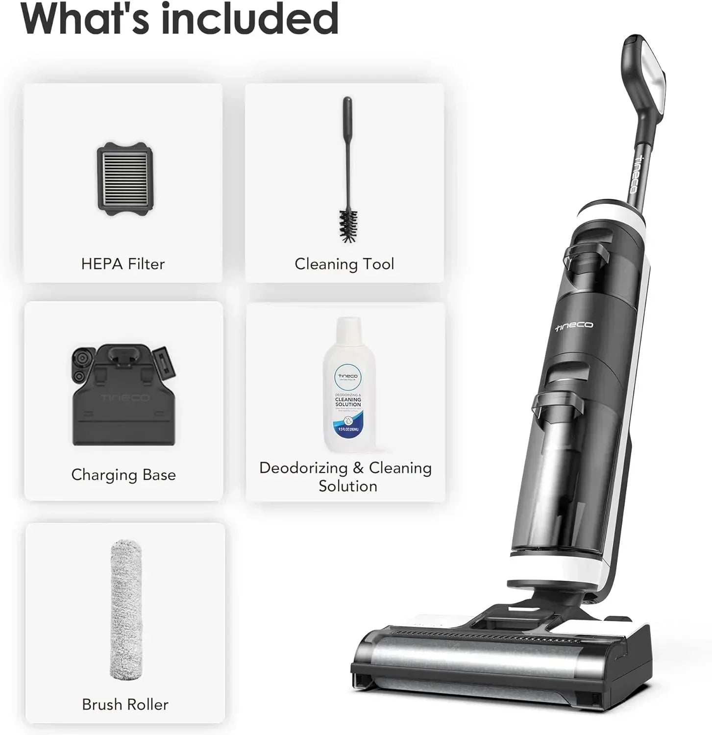 Wet Dry Vacuum Cordless Floor Cleaner and Mop One-Step Cleaning for Hard Floors wourant