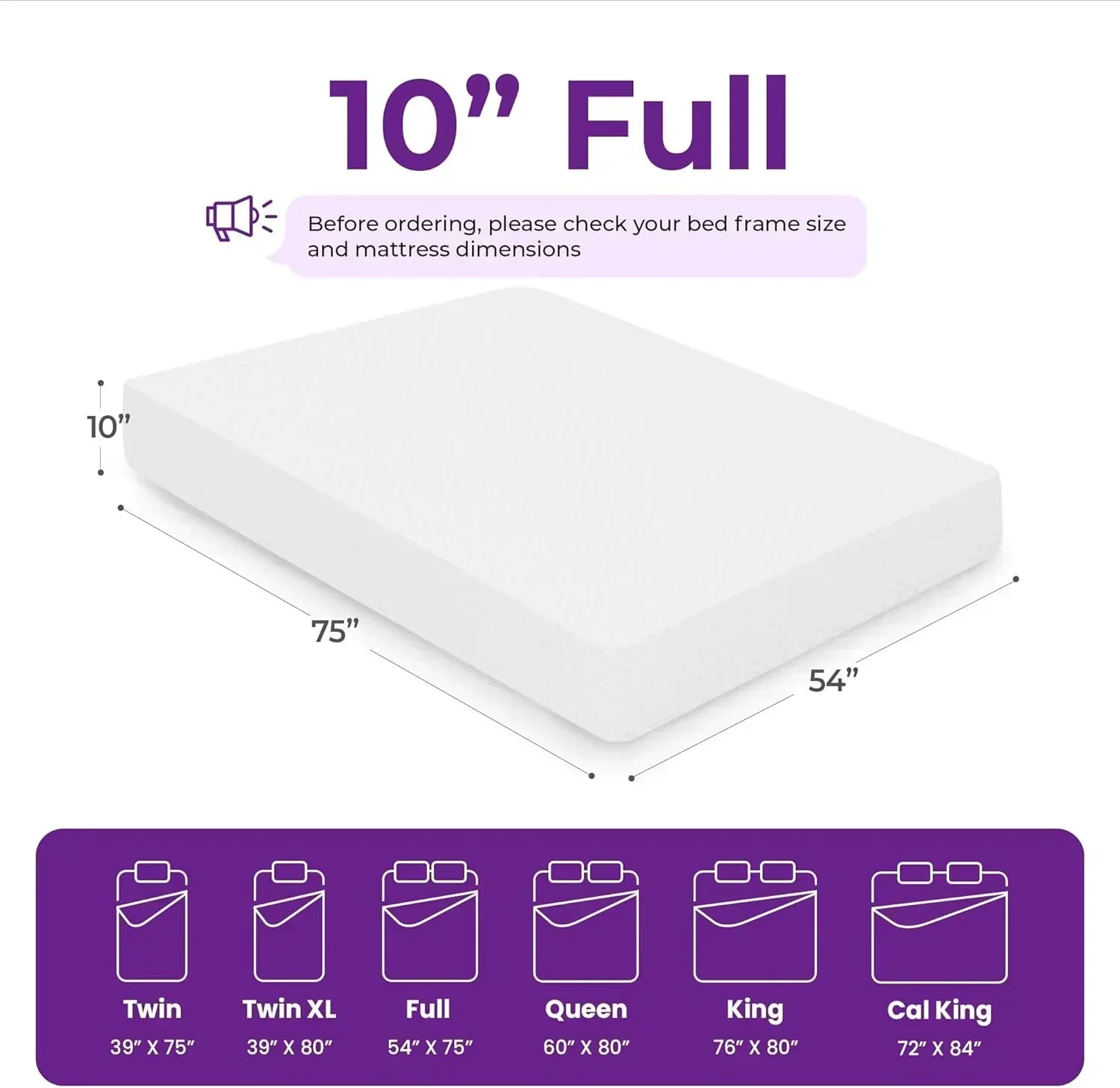 GAESTE 8-inch Fully Cooling Gel Memory Foam Mattress Mattress-in-a-Box wourant