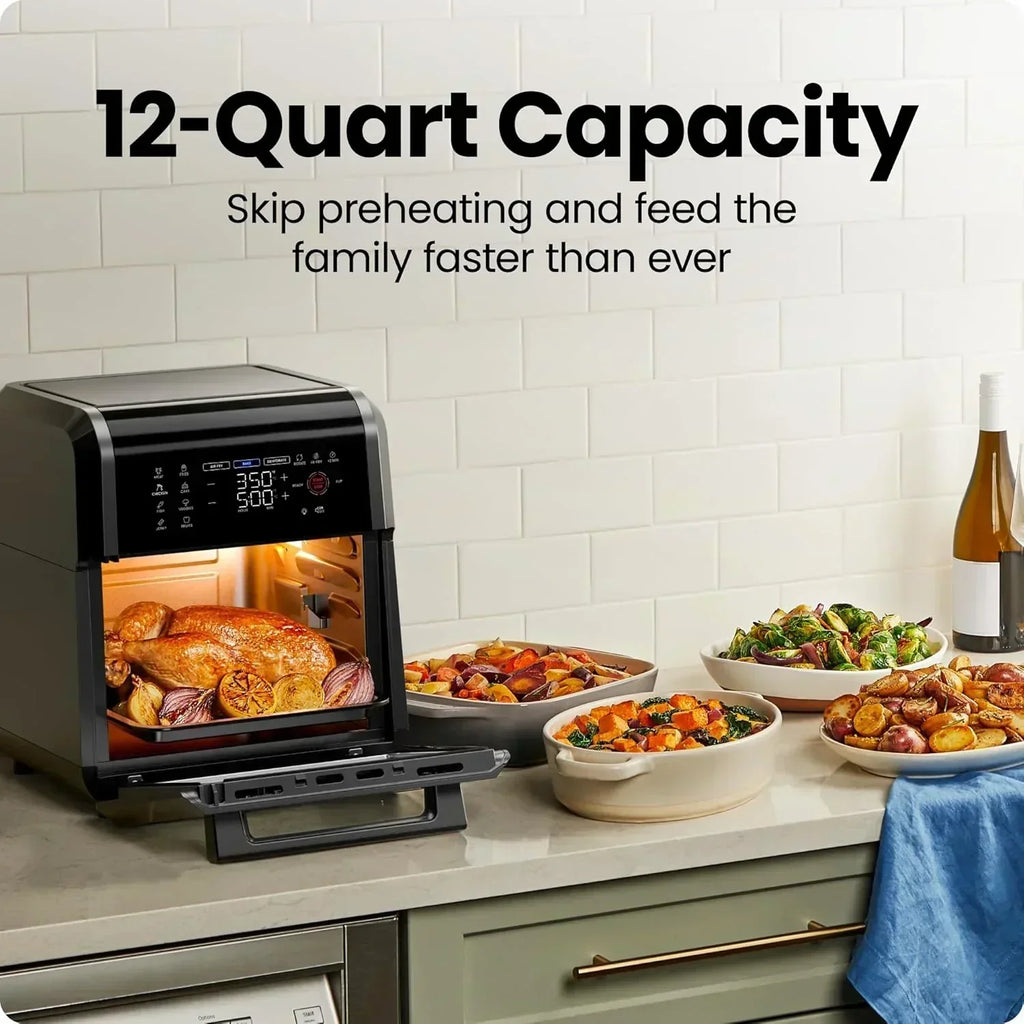 Chefman Compact 6.3-Quart Digital Air Fryer with Rotisserie Dehydrator and Convection Oven wourant