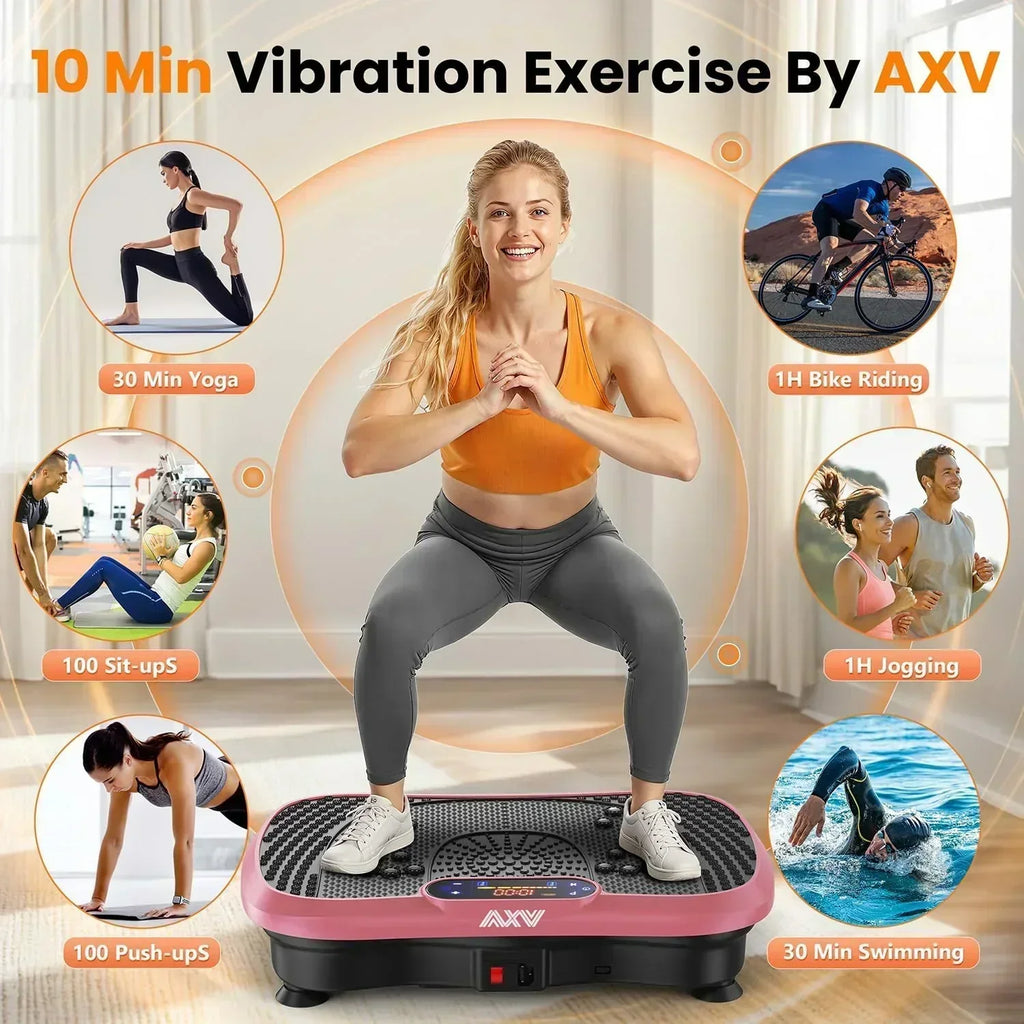 AXV Vibration Plate Fitness Platform Trainer Suitable for men and women to lose weight wourant