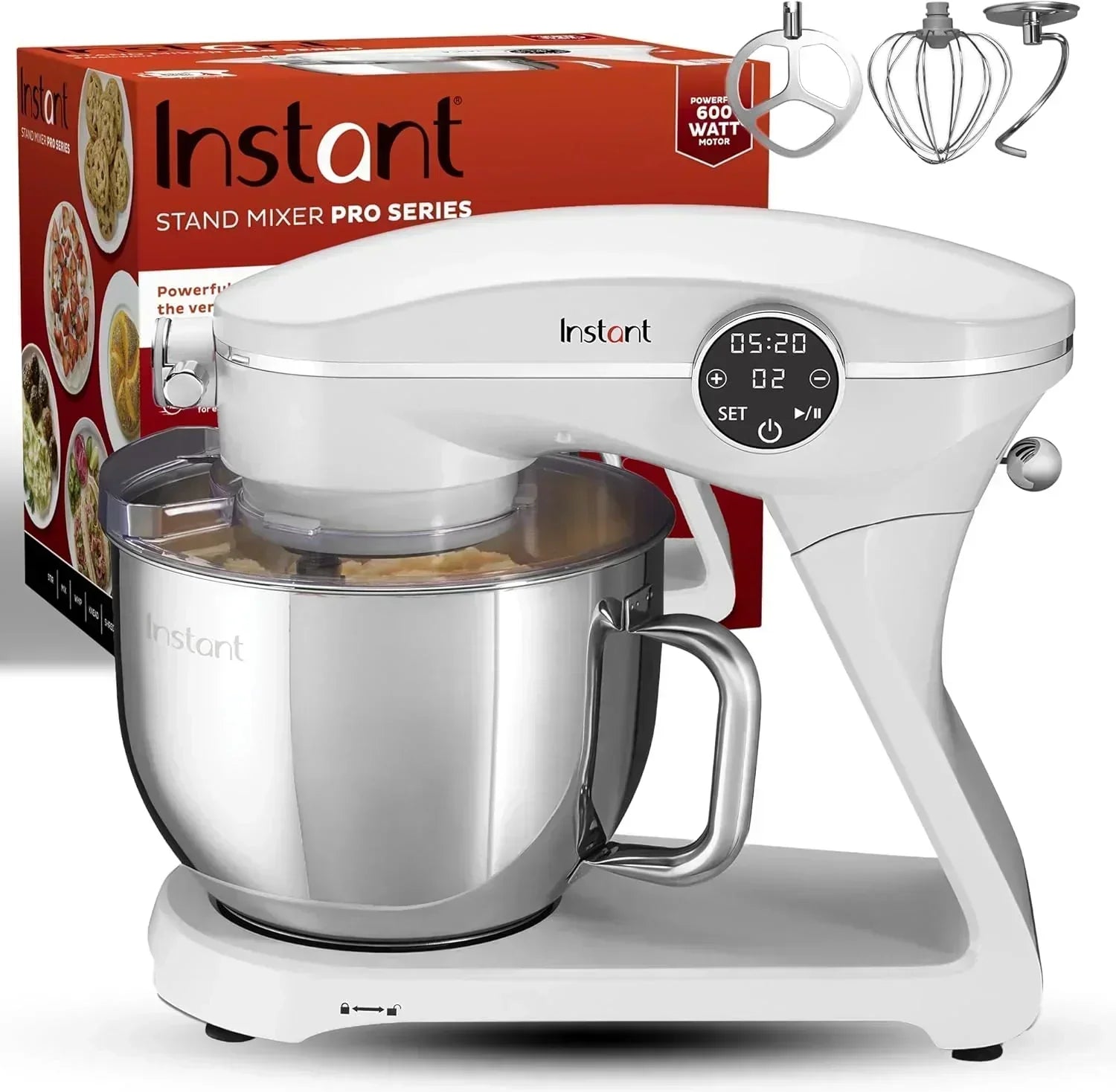 Instant Pot Instant Stand Mixer Pro 600W 10-Speed Electric Mixer with Digital Interface wourant