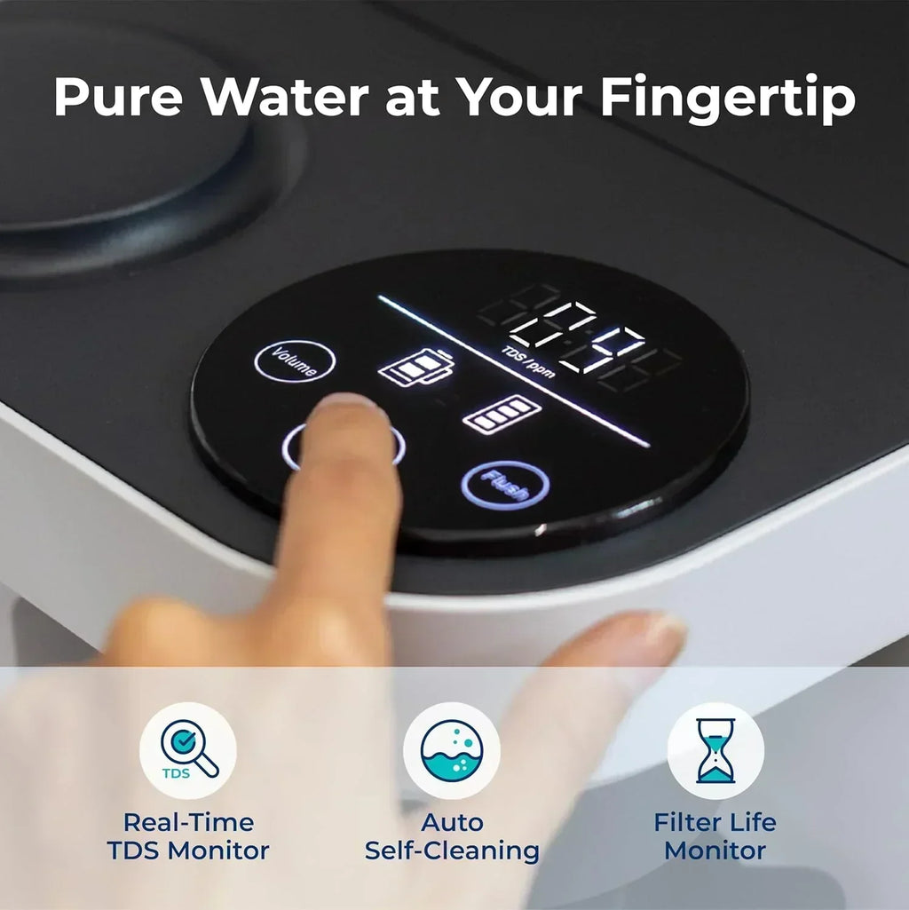 Bluevua RO100ROPOT-Lite(UV) reverse osmosis system countertop water purifier 7-stage purification wourant