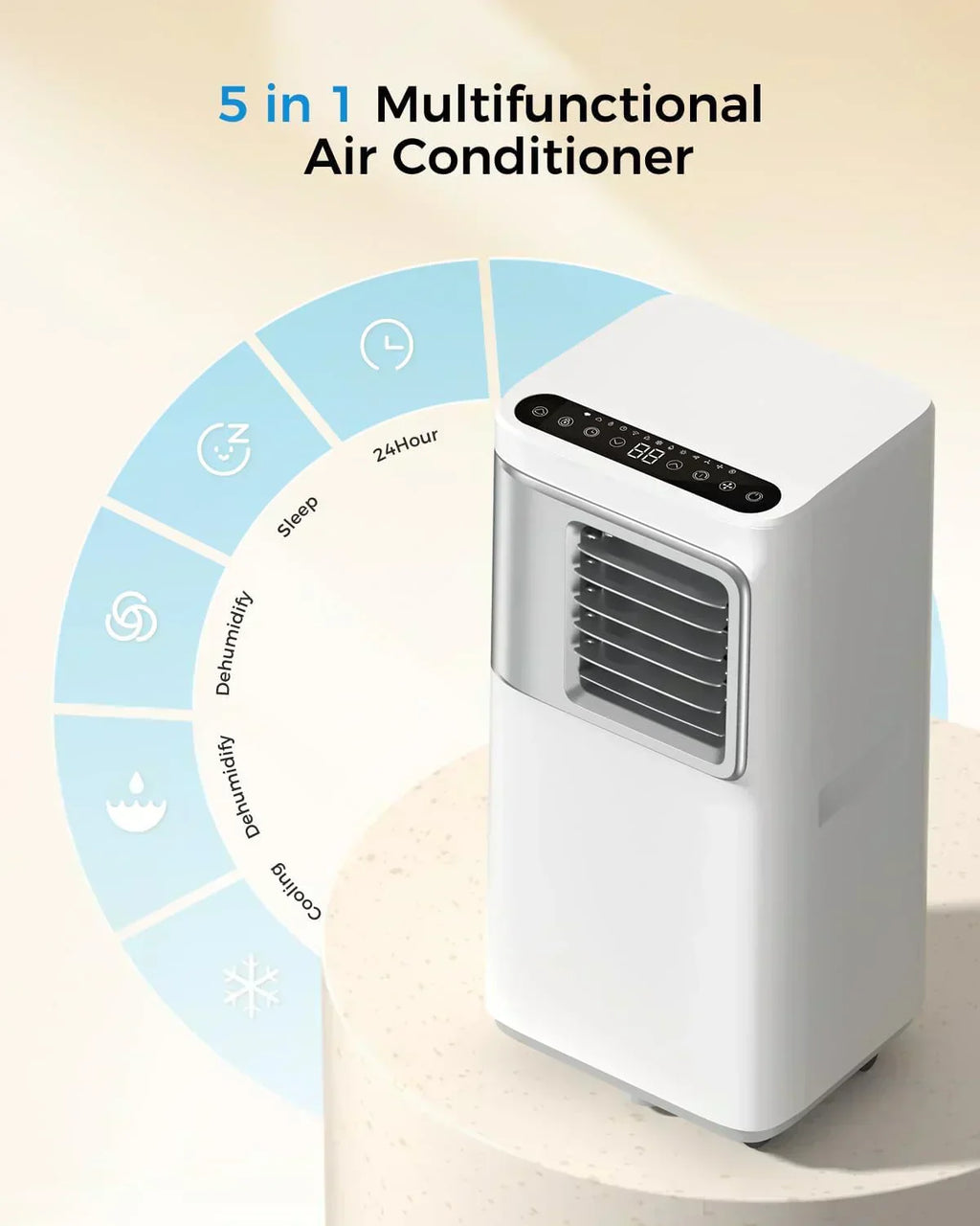 Portable-Air-Conditioners-16,000-Btu AC Unit 5 in 1 Wifi Smart Air Conditioner with APP Fan wourant