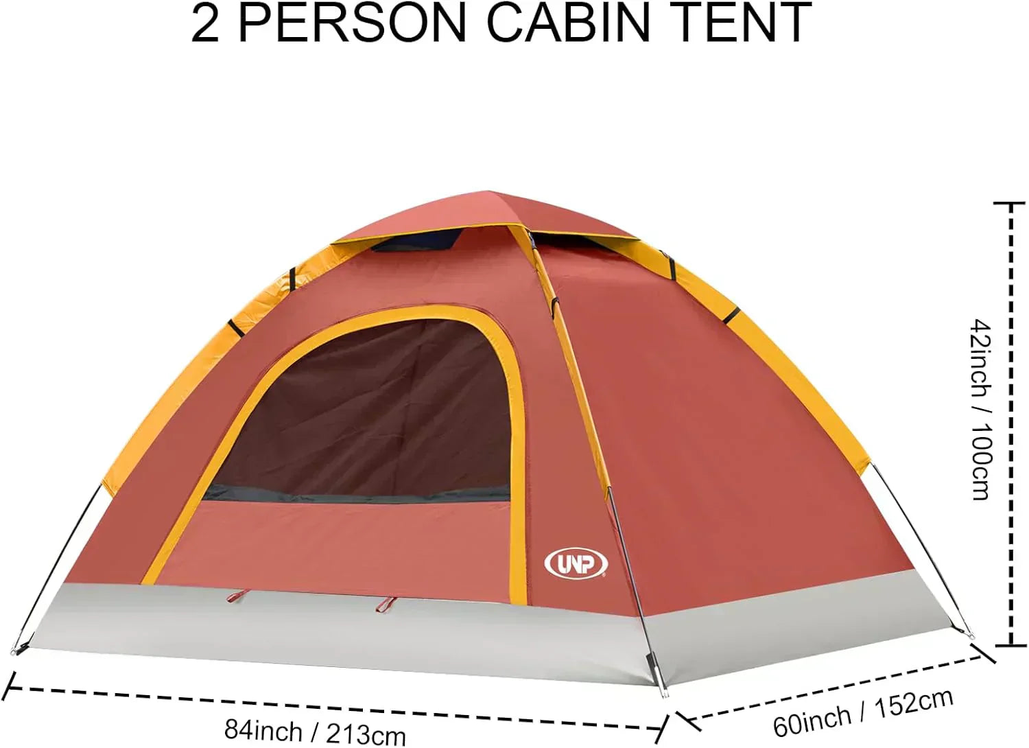 Camping Tent 2/3/4/6 Person Dome Tent Portable Camping Tent Outdoor and Backpacking Beach wourant