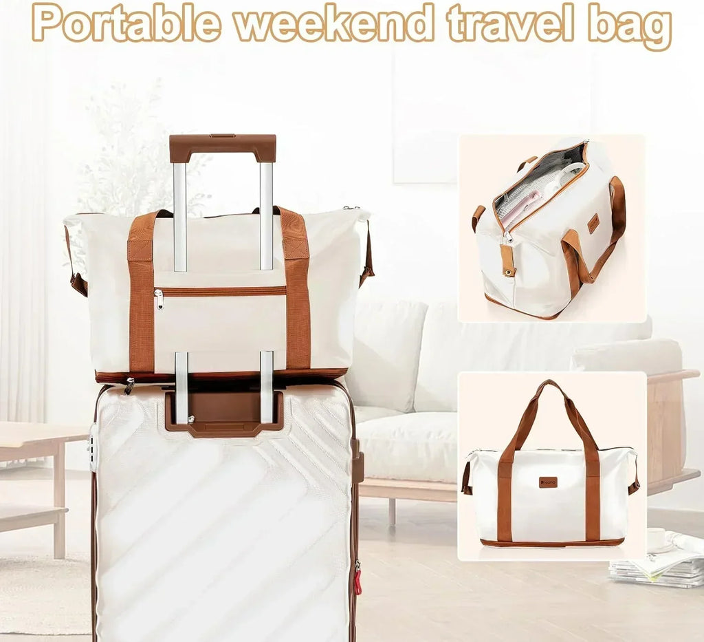 5 piece luggage set expandable suitcase 22x14x9 aviation certified durable waterproof travel set wourant