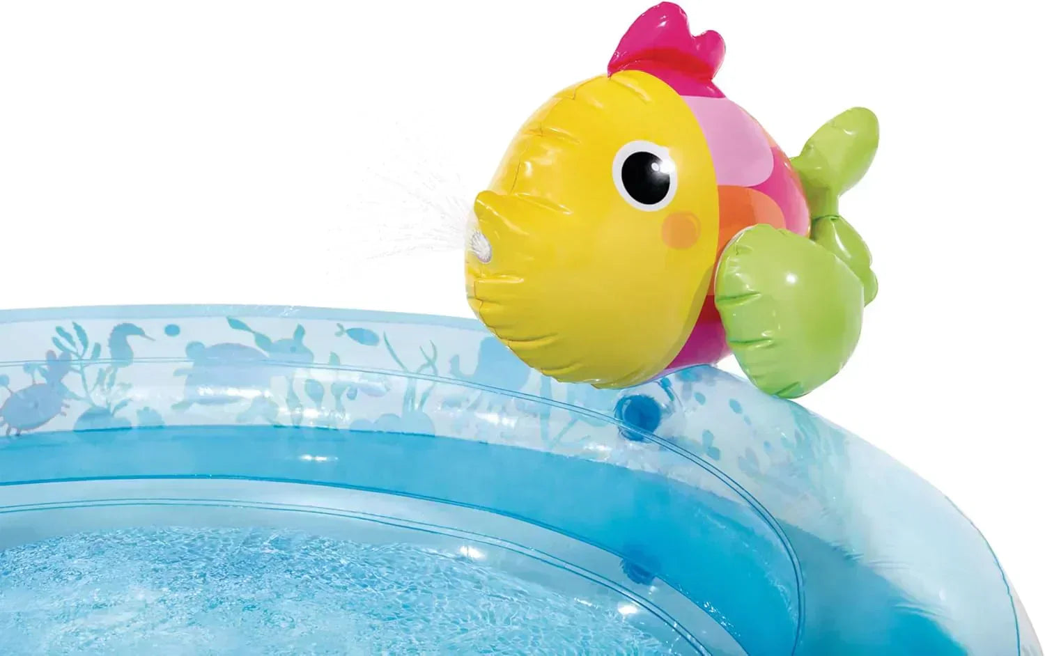 Intex 96" x 78" x 28" Inflatable Jungle Adventure Play Center Spray Kiddie Pool Water Slide wourant