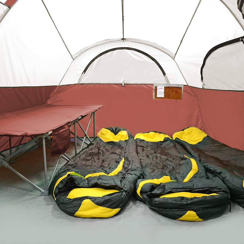 CAMPROS CP Tent 12-Person-Camping-Tents 3 Room Family Tents Waterproof Family Tent wourant