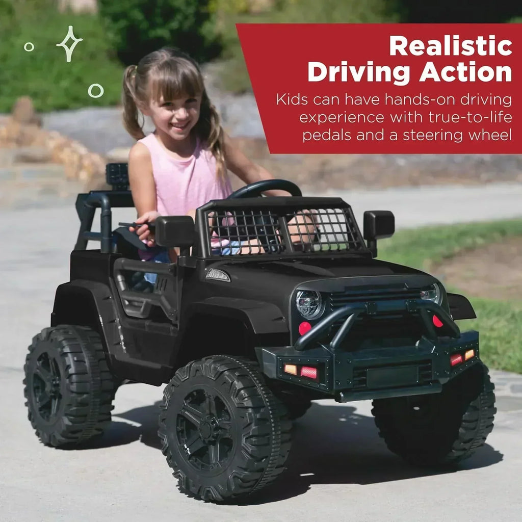 Best Choice Products 12V Kids Ride-On Truck Car with Spring Suspension and LED Lights wourant