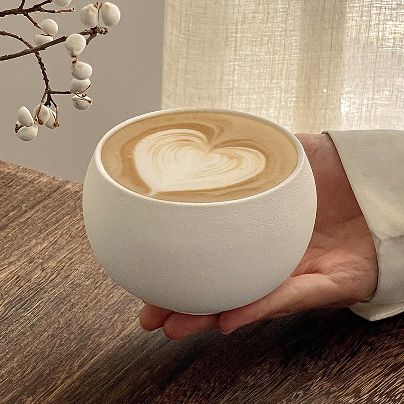 Einzigartige handgefertigte Vintage-Kaffeetasse aus Keramik, rustikale glasierte Tasse, Geschenk für Kaffeeliebhaber wourant
