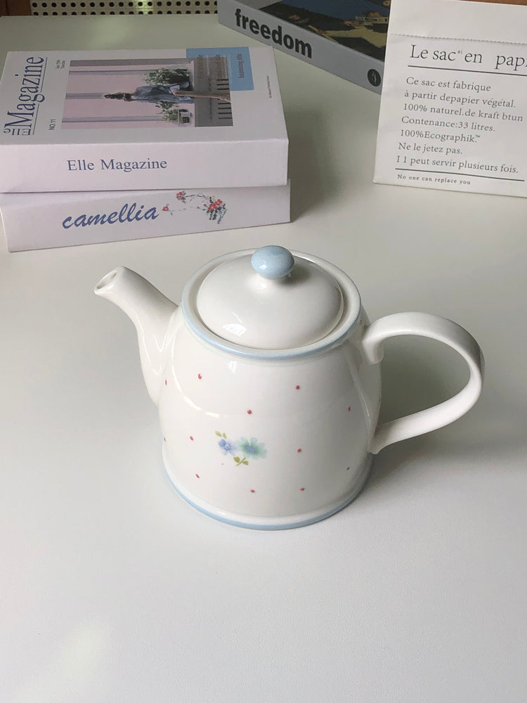 Hochwertiges europäisches Vintage-Teekannen- und Wasserkocher-Set aus Keramik, stilvoll für den Heimgebrauch wourant
