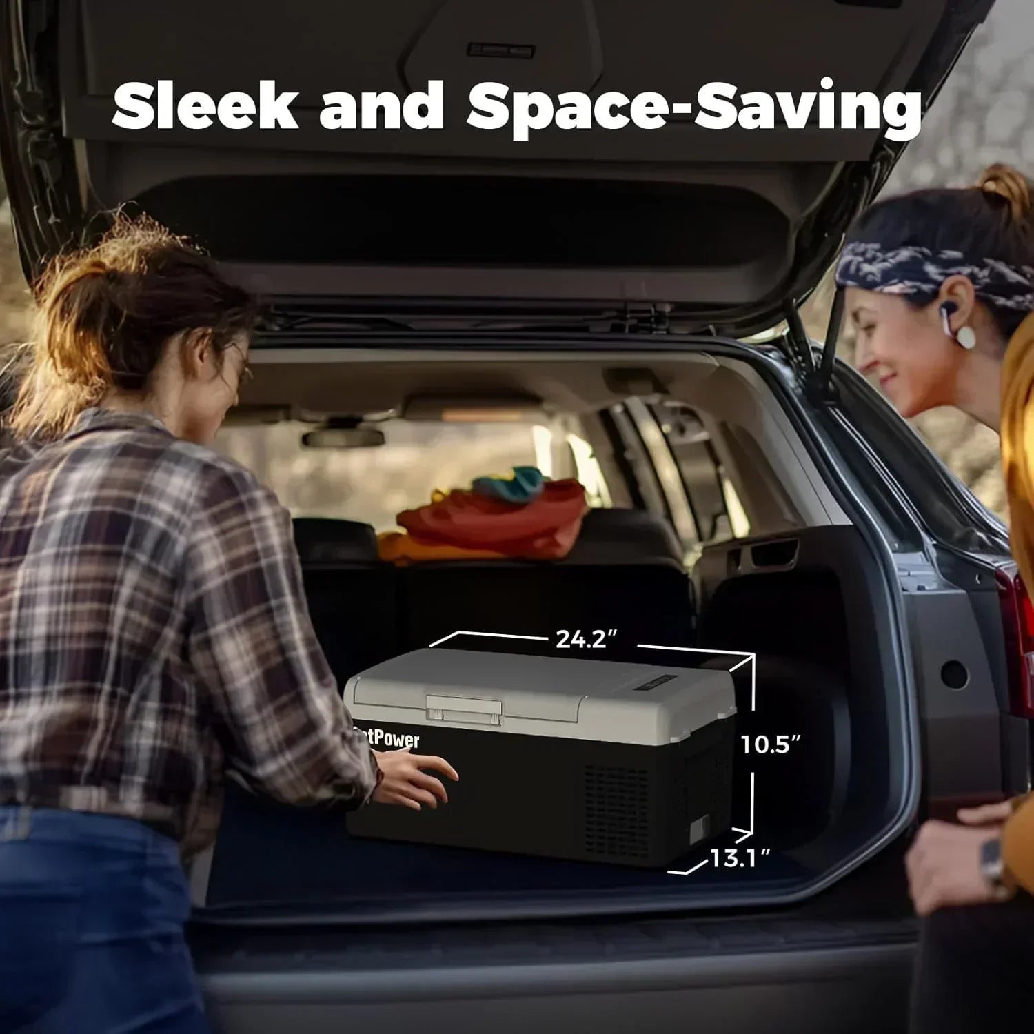 12V Refrigerator 21 Quart Portable Freezer 50 Hours Keep Cool Electric Cooler Car Refrigerator wourant