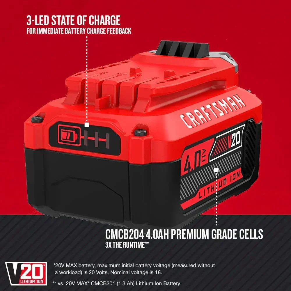 V20 MAX Cordless Drill and Impact Driver Power Tool Combo Kit with 2 Batteries and Charger wourant