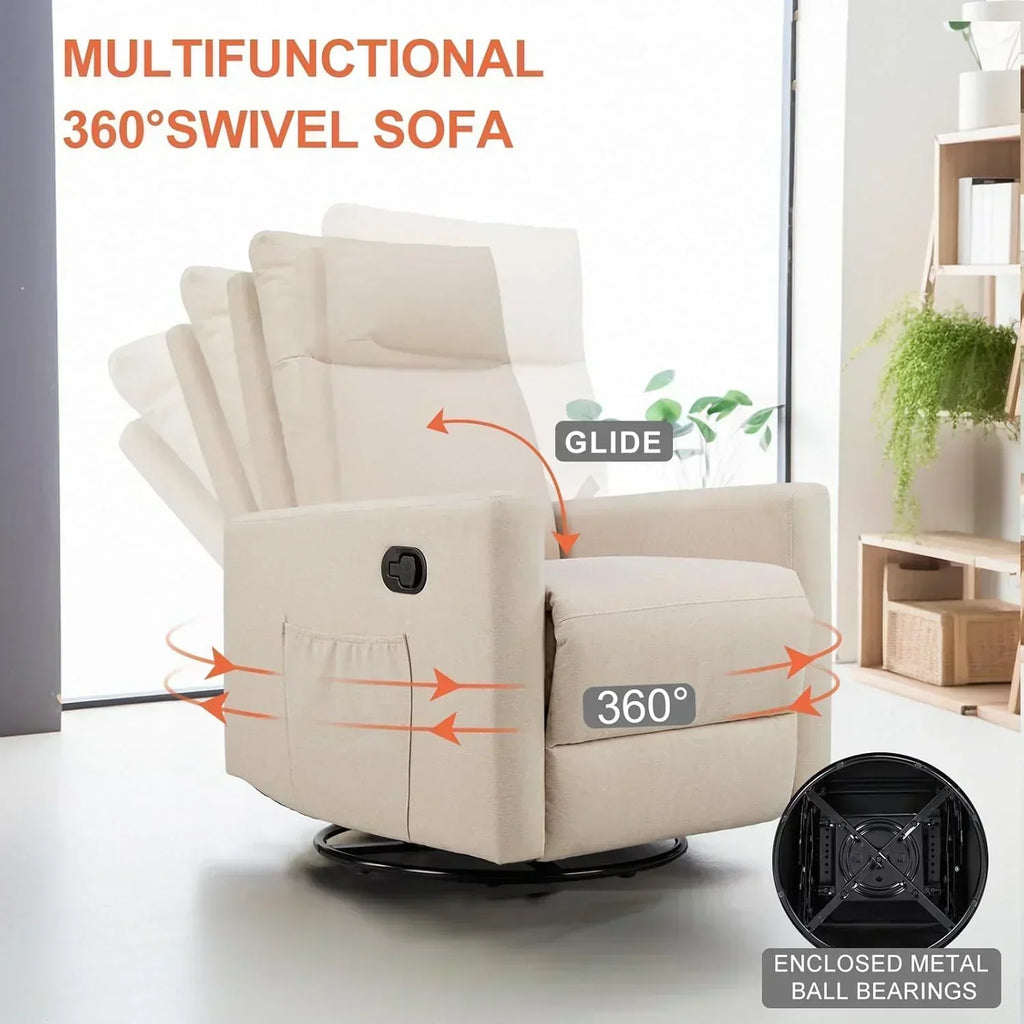 Sweetcrispy Massage Recliner Chair for Adults Adjustable Home Theater Seating wourant