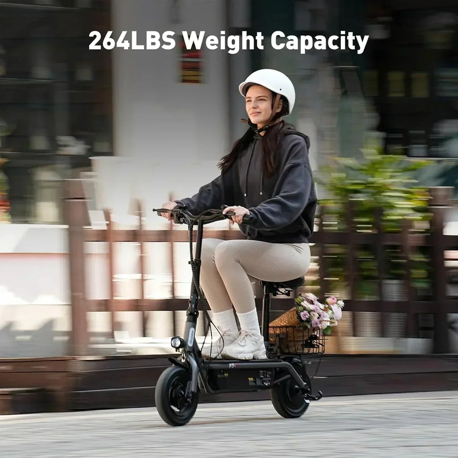iScooter electric scooter with seat 28/19/15.6 mph top speed dual suspension scooter wourant