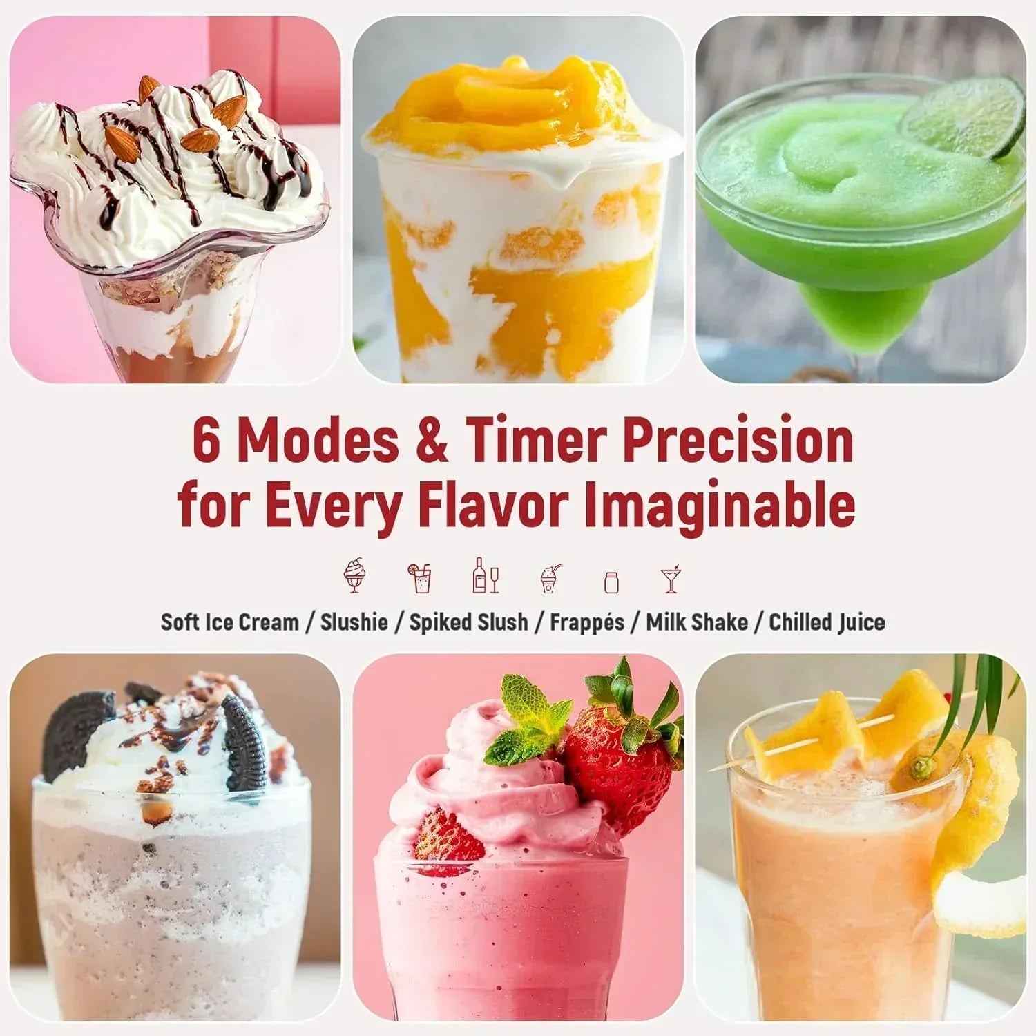 Slushie Machine No Ice Needed All-in-One Slushy Maker for Home Real-Time Temp Display wourant