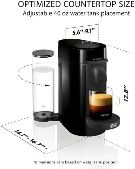 Nespresso Vertuo Plus Coffee and Espresso Maker by De'Longhi wourant