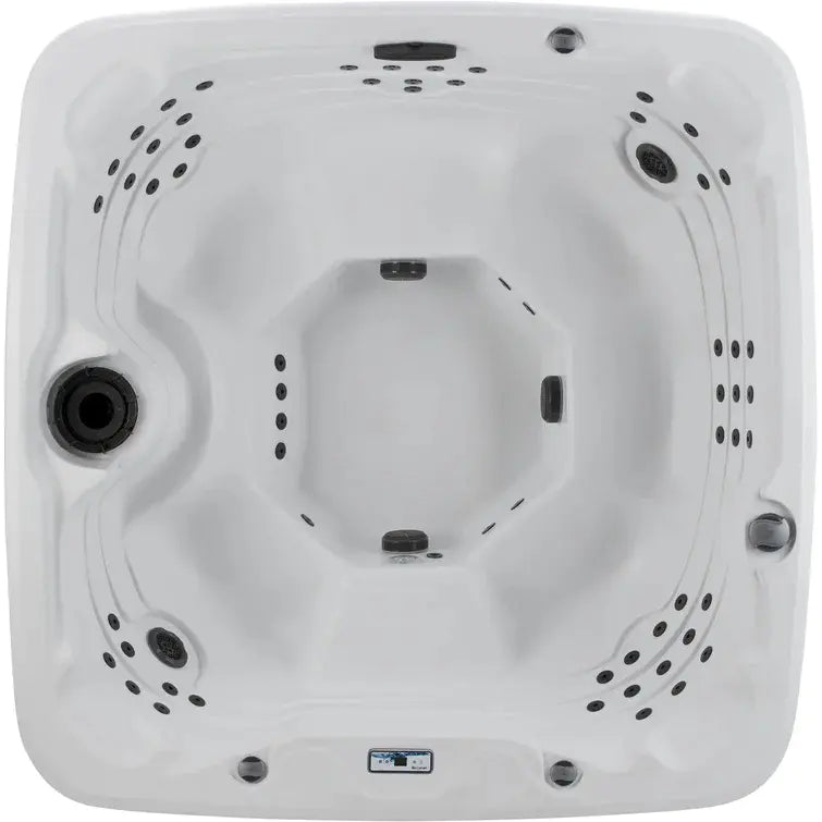 Lifesmart Spas LS700DX 230 Volt 7-Person 90-Jet Square Hot Tub with Ozonato wourant