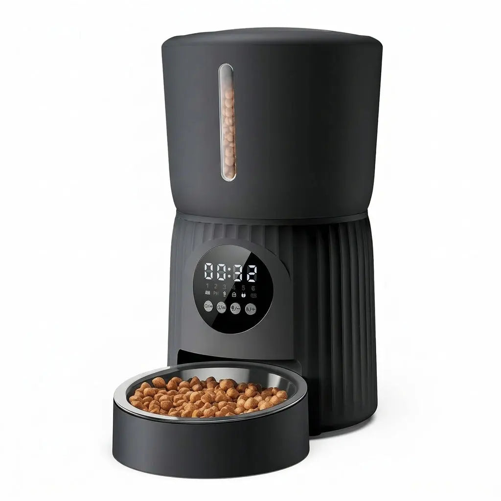 4L Automatic Cat Feeder with 3MP Camera Night Vision WiFi Two Way Audio or Standard Version anfaavocat