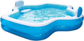 Member's Mark Elegant Family Pool 10 Feet Long 2 Inflatable Seats with Backrests wourant