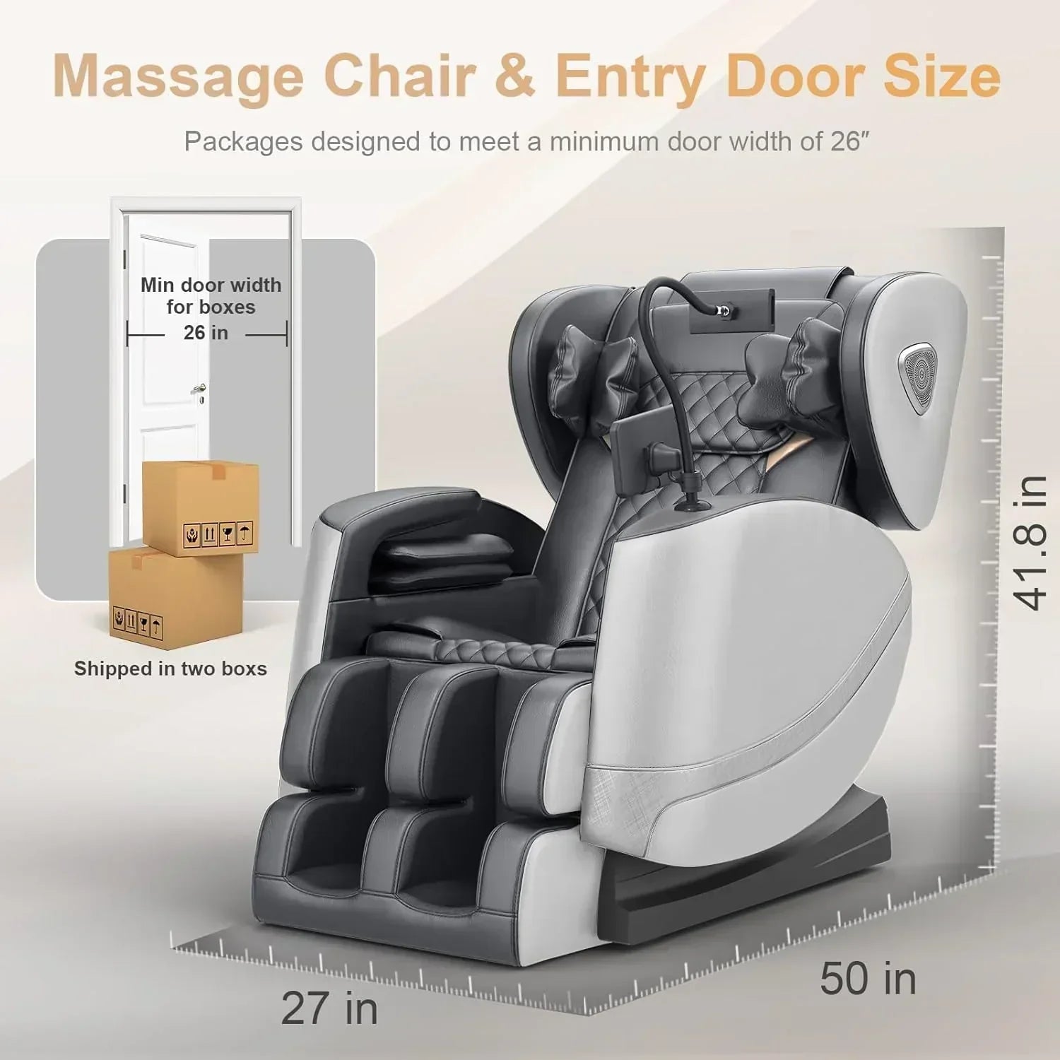 Full Body Massage Chair Zero Gravity Massage Chair with 10 Fixed Rollers Heating Foot Massage wourant