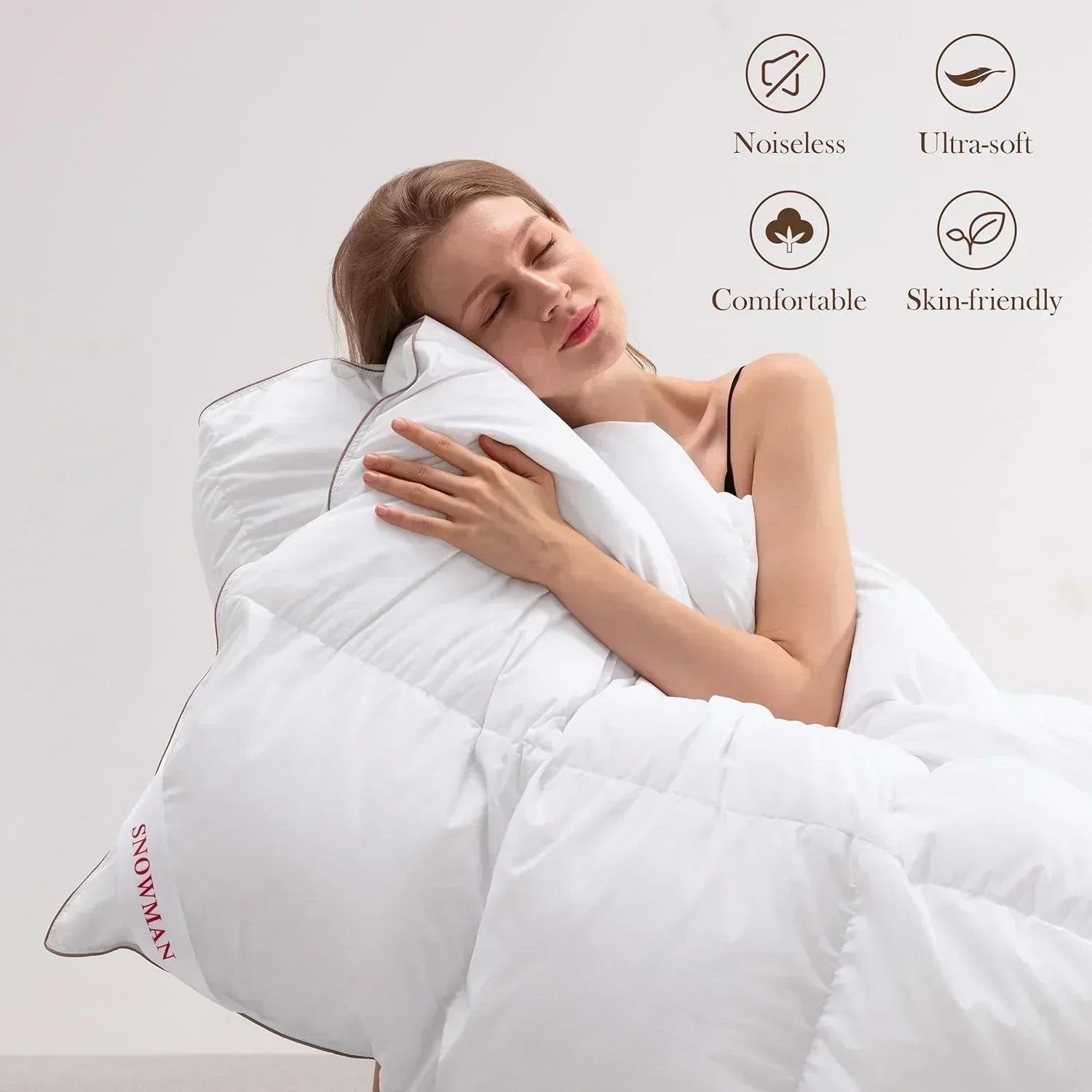 Premium Down Comforter 3D Baffle Box Design wourant