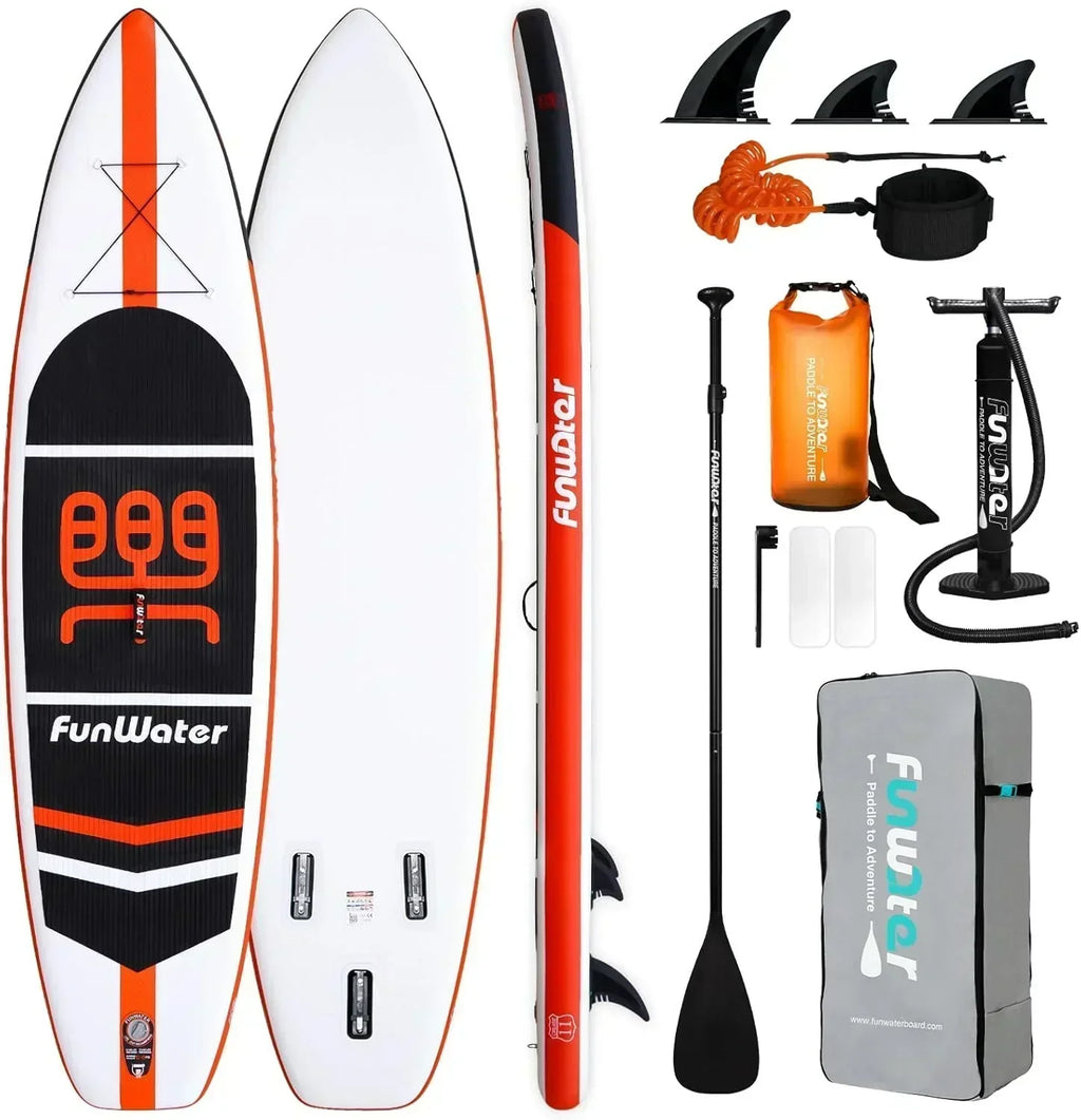 FunWater Stand Up Paddle Board Ultralight Inflatable Paddle Board with SUP Accessories wourant