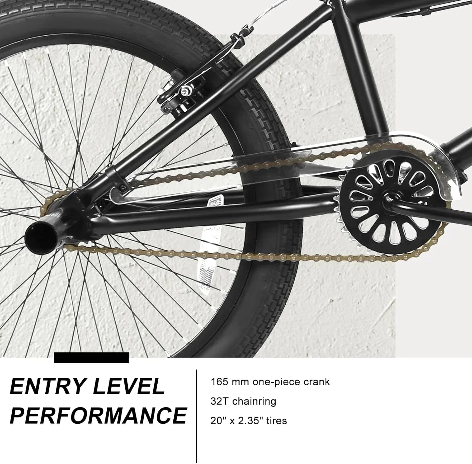WEIZE Freestyle BMX Bicycle 20 Inch Stunt Bike for Kids and Adults Men and Women High Strength wourant