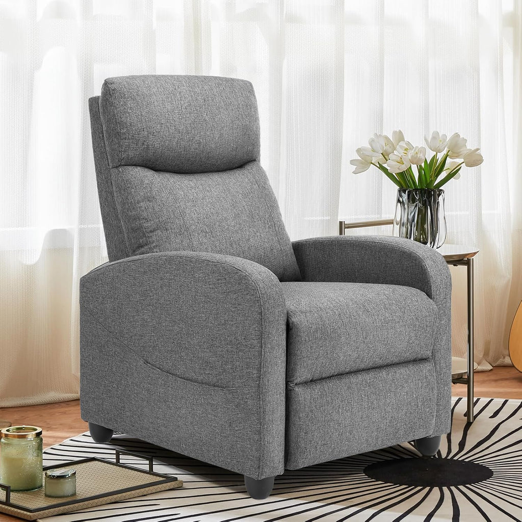 Swivel high-back rocking chair with footrest padded glider baby chair with comfortable deep seat wourant