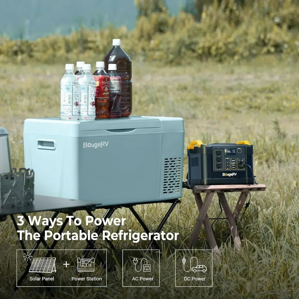 BougeRV 12 Volt Refrigerator 12V Car Fridge 23 Quart Portable Freezer Compressor Cooler wourant