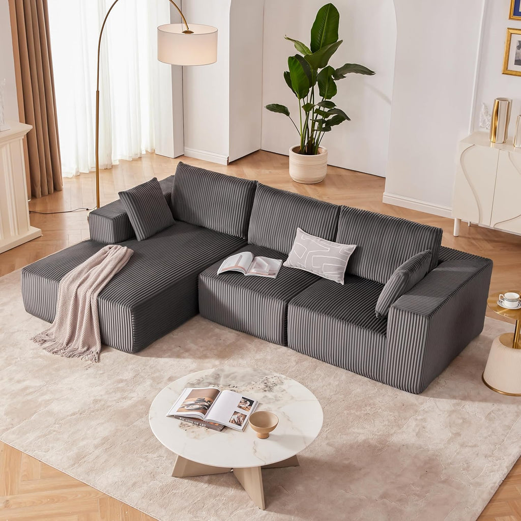 108 inch sectional sofa cloud sectional sofa with deep seat modern sectional L shaped sofa wourant